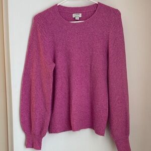 J. Crew Women's Fuchsia Crew Neck Sweater